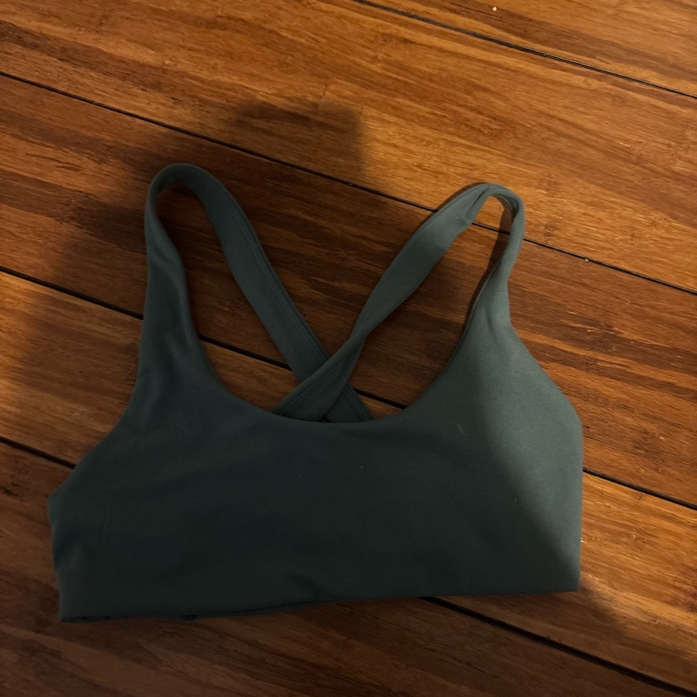 Cotton On Body Cross-Back Sports Bra - Forest Green